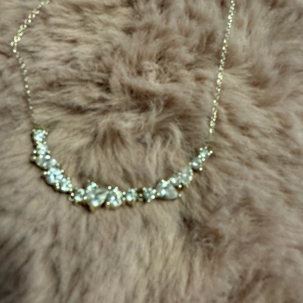 Melinda Maria Elegant Gold and White Necklace